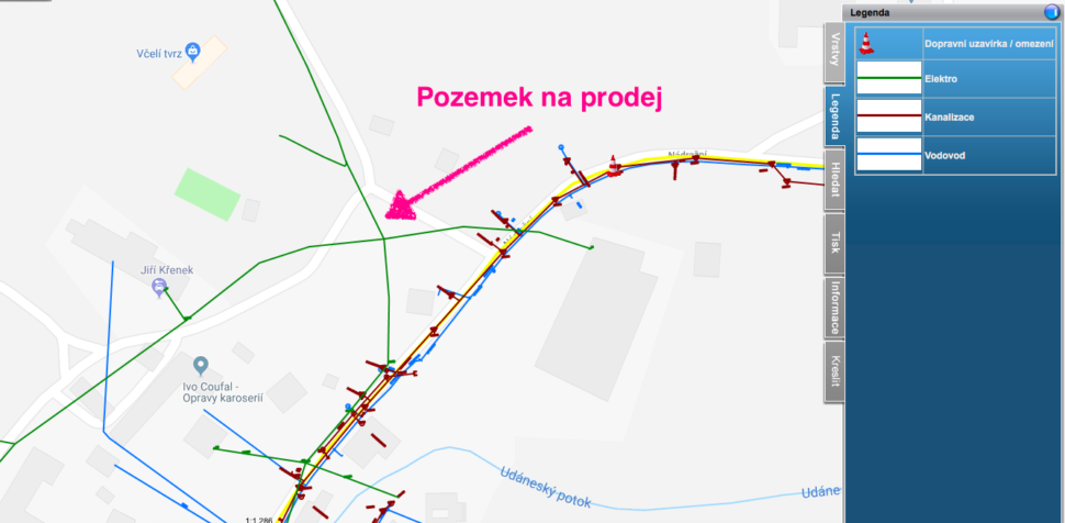 Pozemek Moravská Třebová